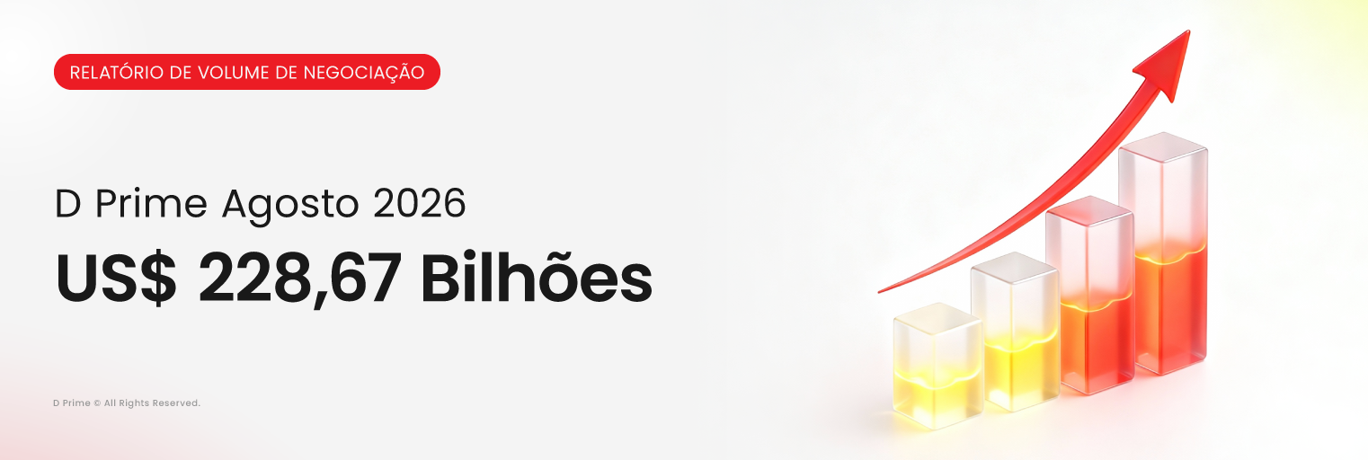 Relatório de Volume de Negociação da D Prime agosto 2026 com USD 228,67B.